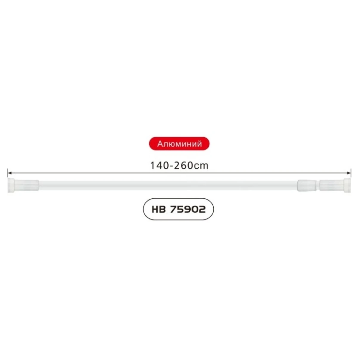 Карниз для ванны 140-260 см Haiba HB75902