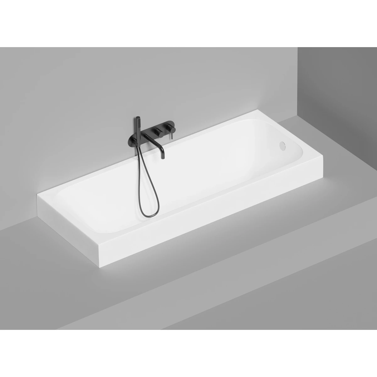 Ванна из искусственного камня Salini S-Stone Orlanda 102027M 170,4x75 см, белый матовый