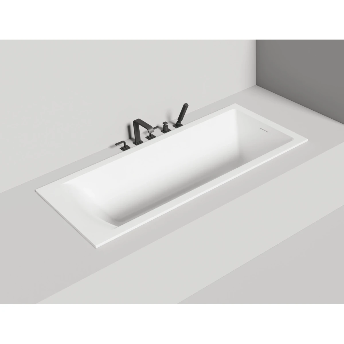 Ванна из искусственного камня Salini S-Stone Cascata Kit 104823M 170x70 см, белый матовый
