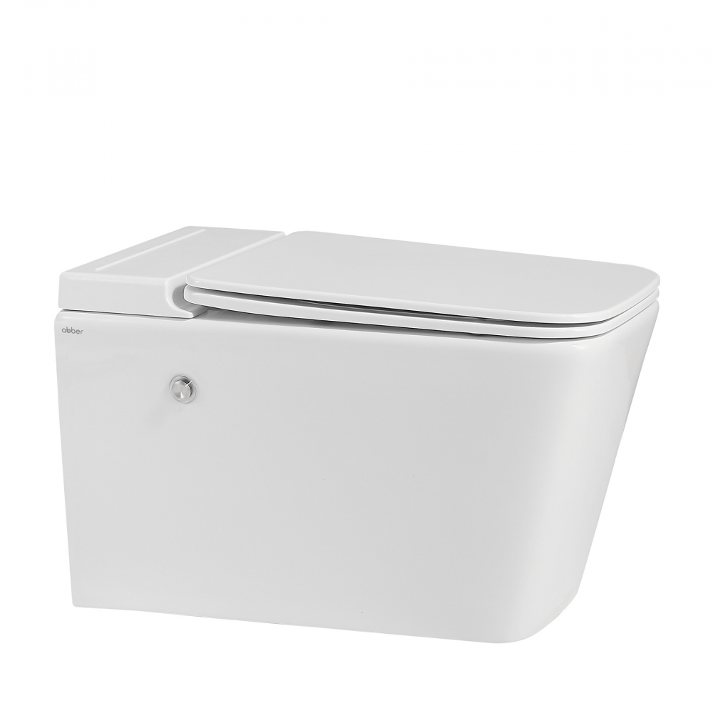 Унитаз Abber Rechteck AC1202P белый