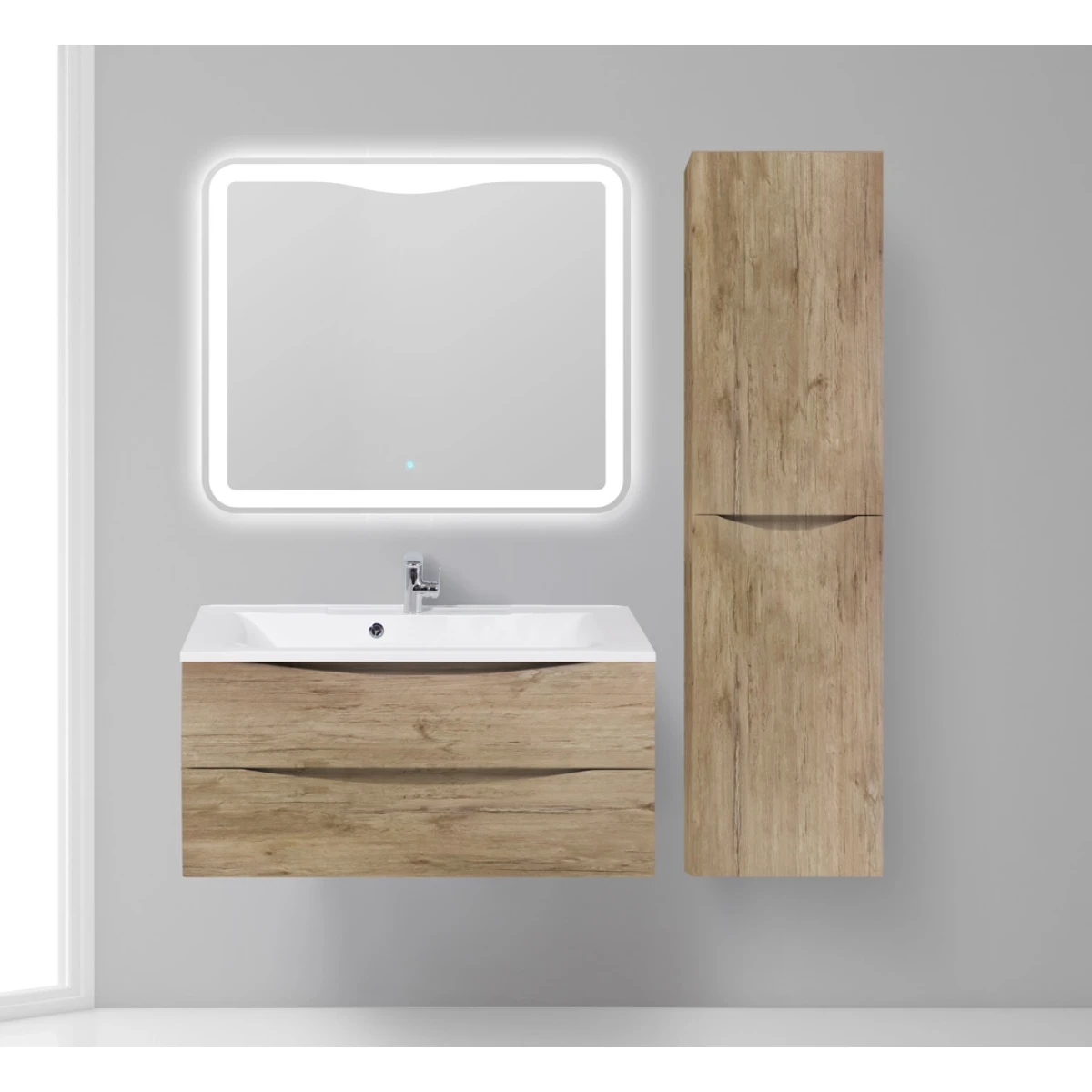 Пенал BelBagno Marino Rovere Nature FLY-MARINO-1500-2A-SC-RN-P-R подвесной R, дуб