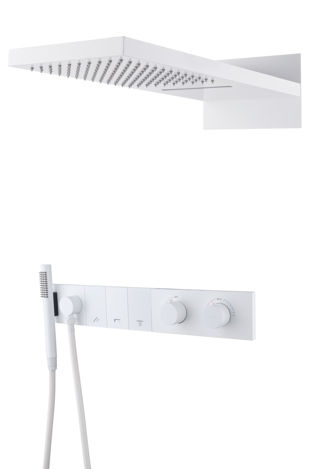 Душевой комплект Boheme Zodiac 133-MW, белый
