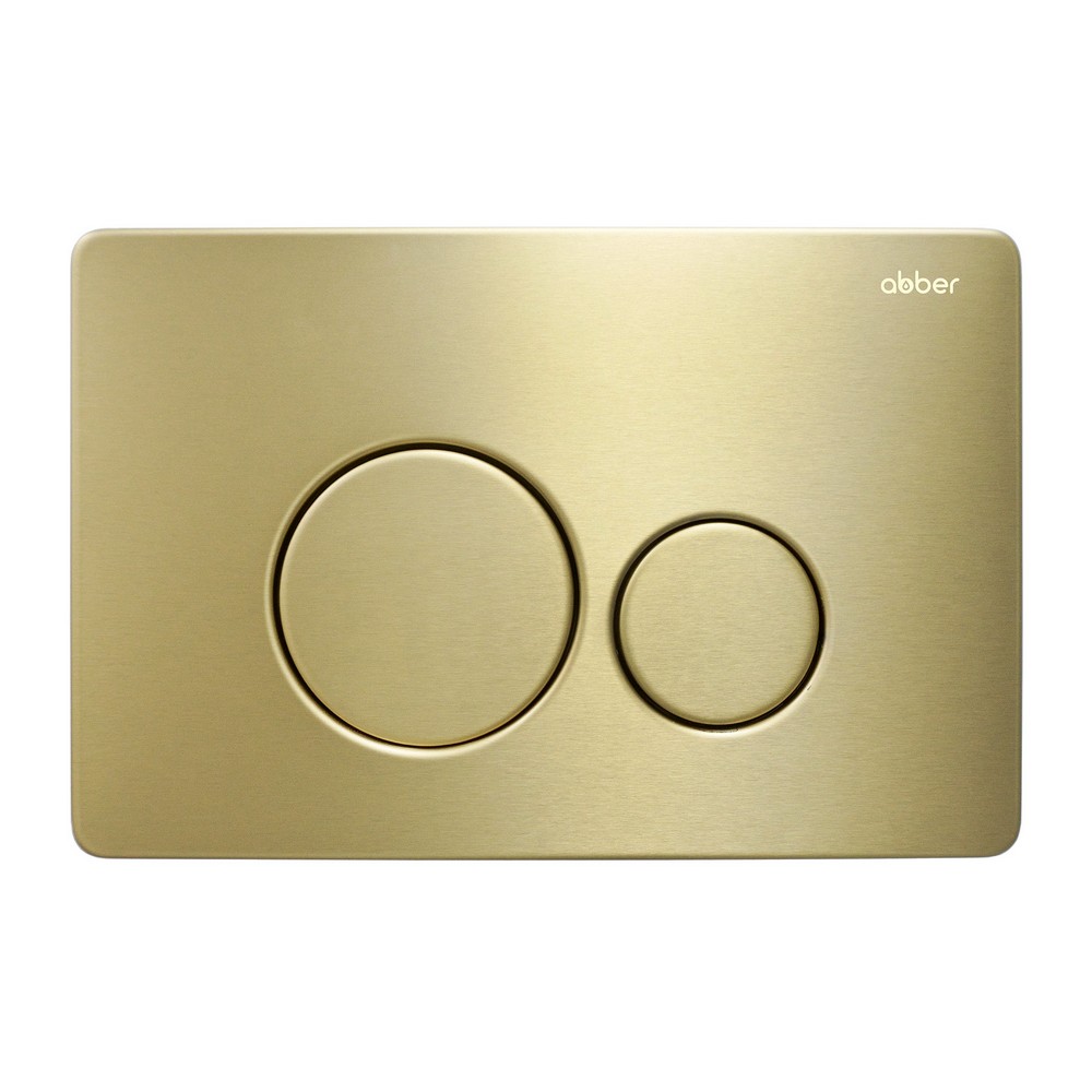 Комплект 3 в 1: Инсталляция Abber AC0105 + Унитаз Rechteck AC1201MB черный матовый + Кнопка смыва AC0121MMG золото матовое