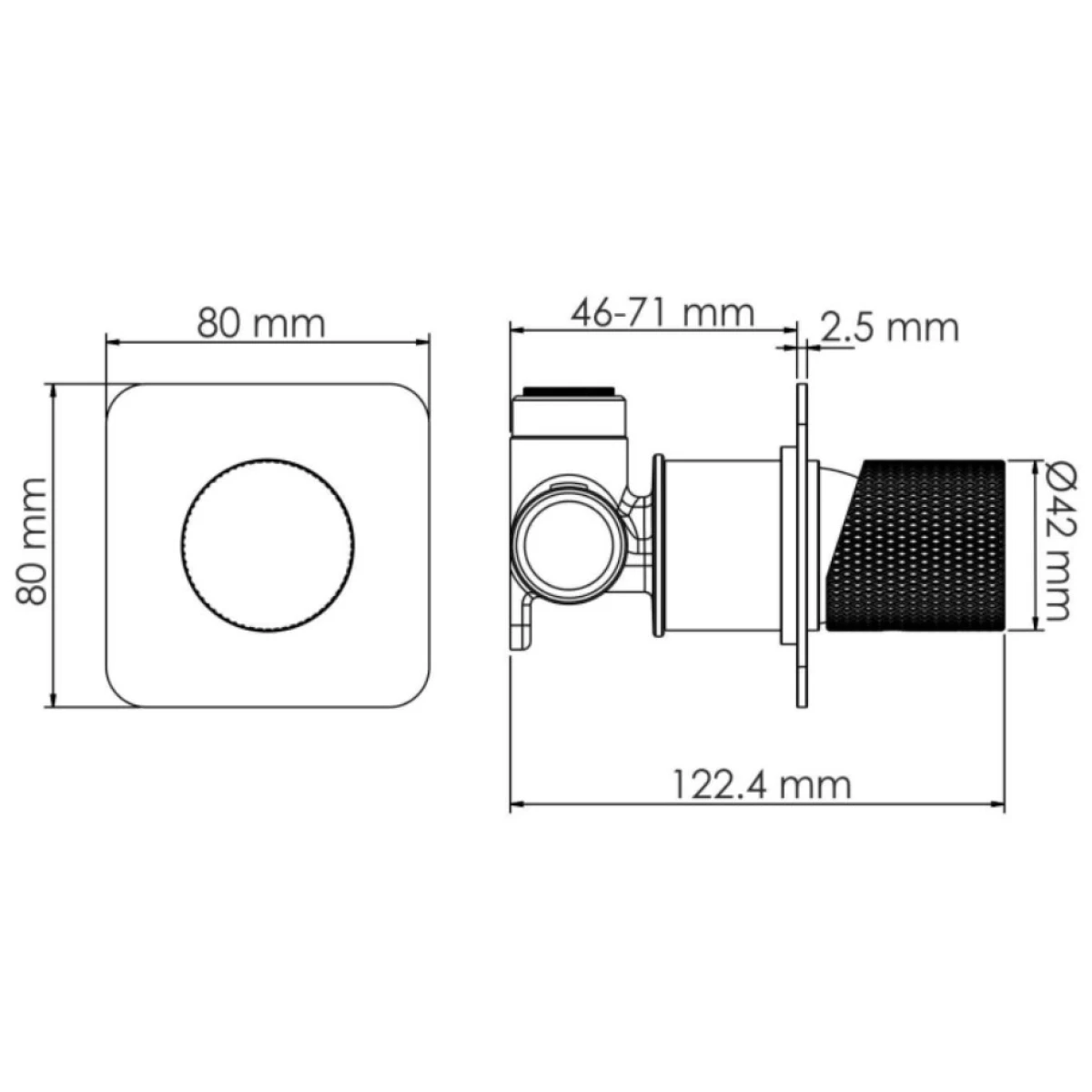 Смеситель для душа WasserKRAFT Paar 8851