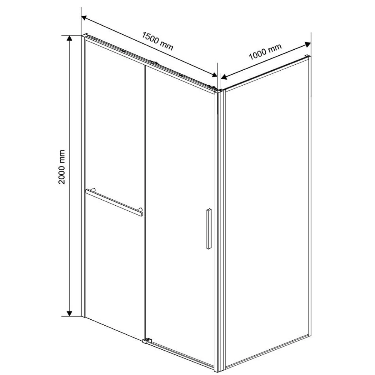 Душевой уголок Vincea Slim Soft VSR-1SS1015CL прозрачное 150x100 см