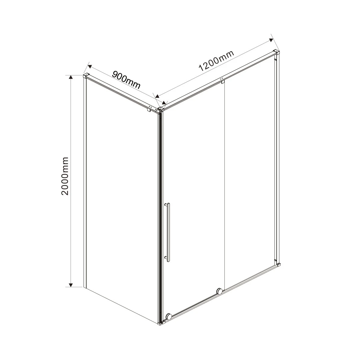Душевой уголок Vincea Arno VSR-1A9012CL прозрачное 120x90 см