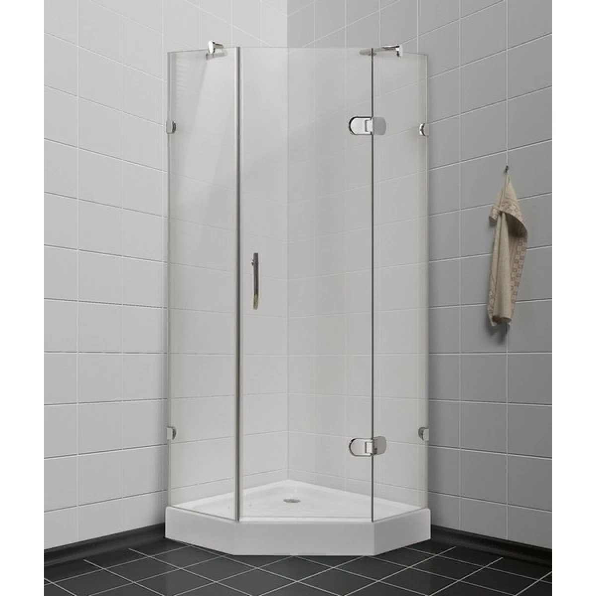 Душевой уголок с поддоном Timo BY-839 80C прозрачное 80x80 см