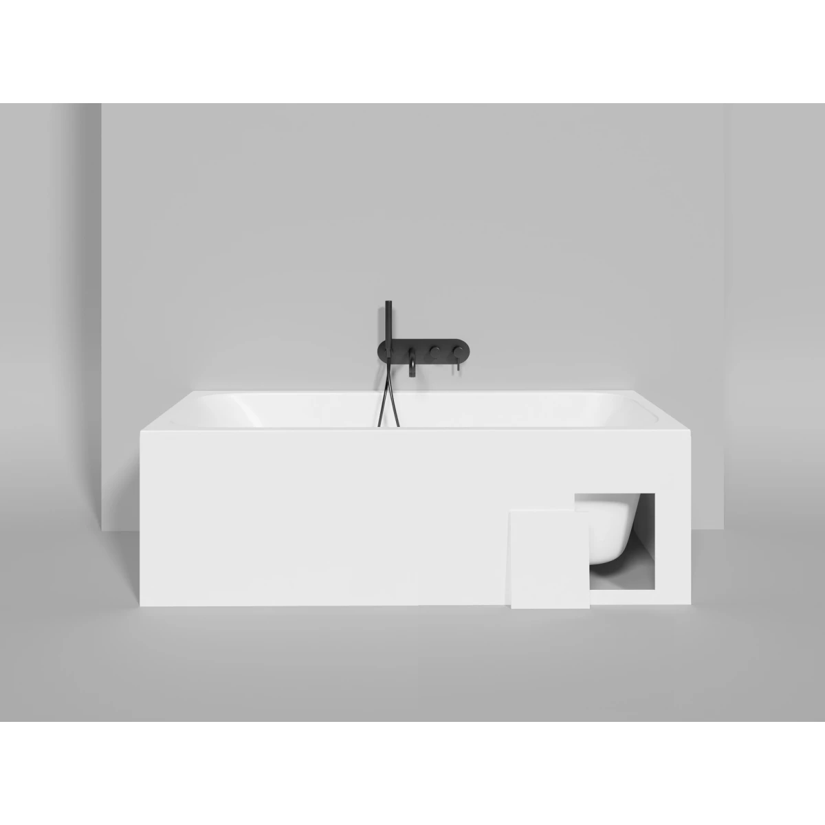 Ванна из литьевого мрамора Salini S-Sense Orlanda Kit 102111M 170x70 см, белый матовый