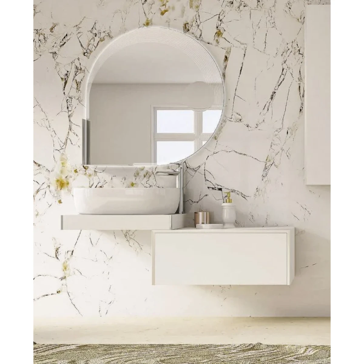Столешница Cezares Tavolone 41784 60 см, белый матовый (Bianco Opaco)