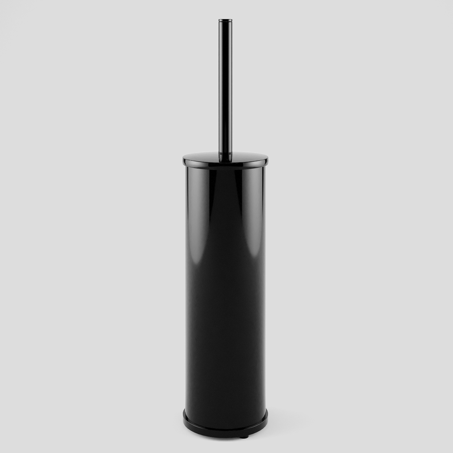 Щетка для унитаза напольная WasserKRAFT K-1027PB, черный глянцевый