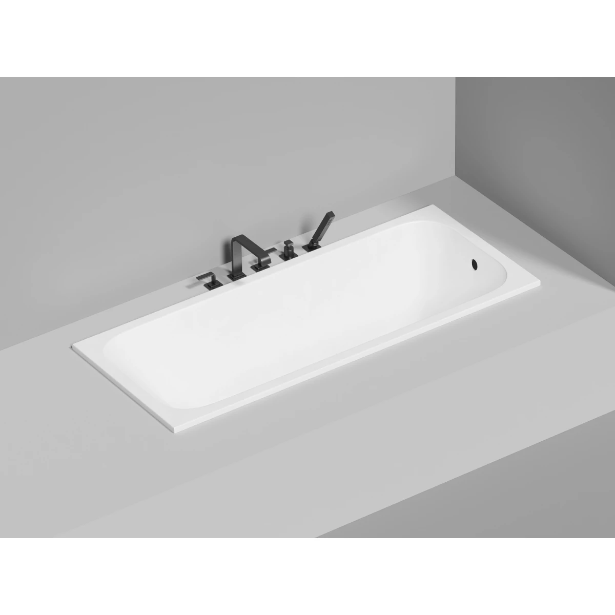 Ванна из искусственного камня Salini S-Stone Orlanda 102027M 170,4x75 см, белый матовый