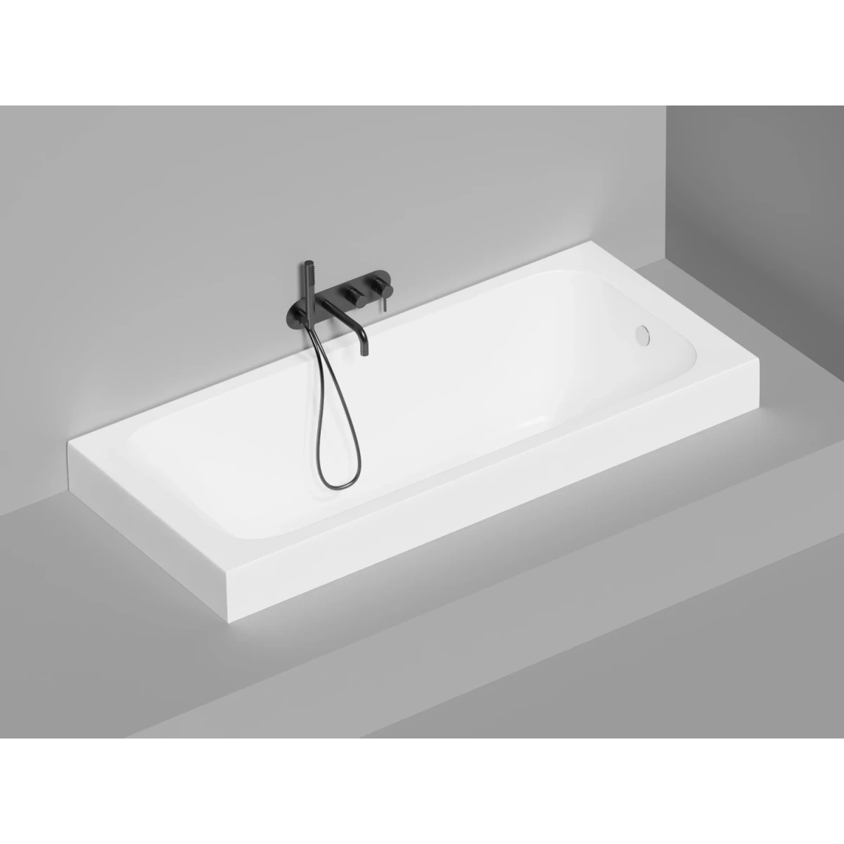 Ванна из искусственного камня Salini S-Stone Orlanda 102022M 180x80 см, белый матовый