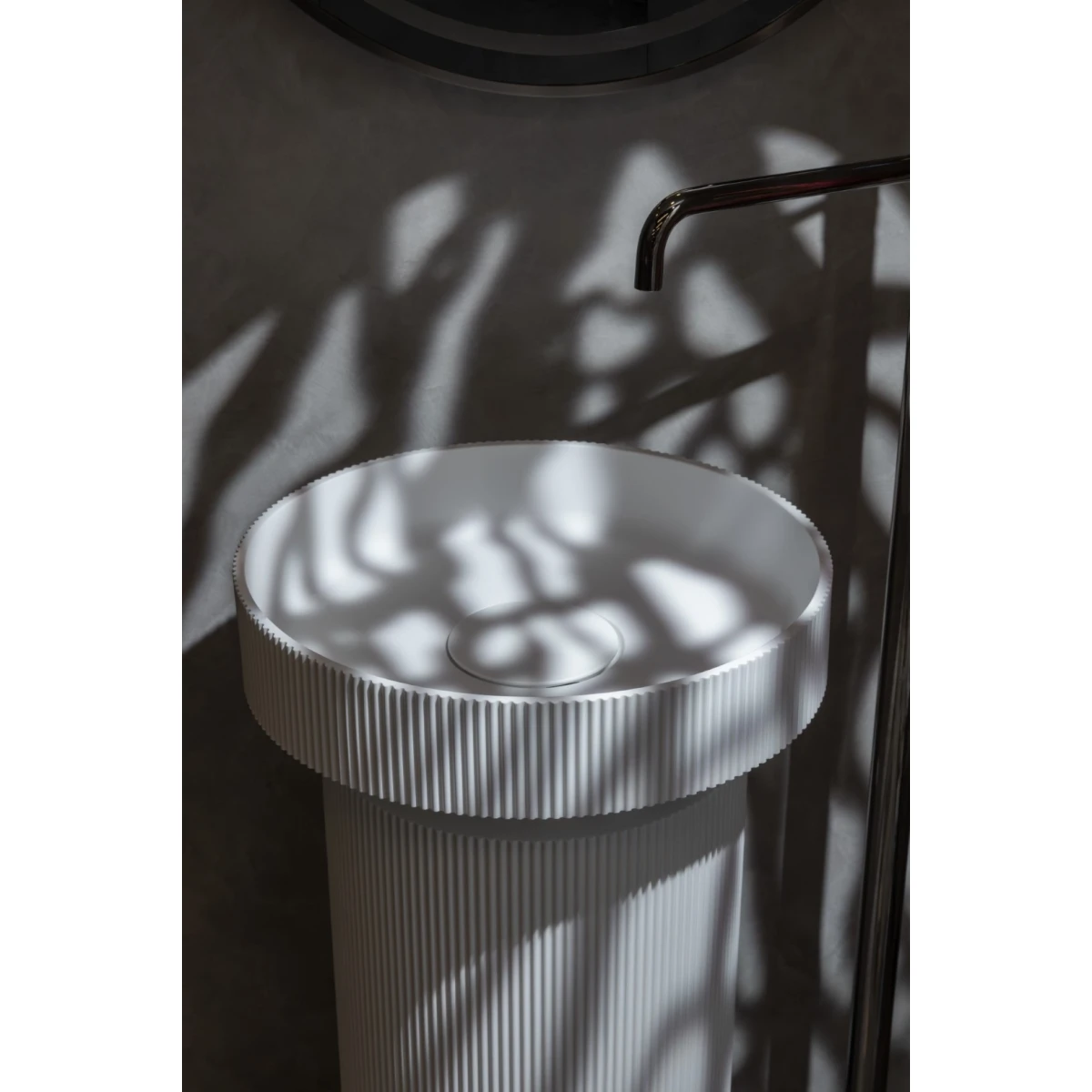Раковина-чаша Boheme Sole Corian Matt White 801-R-MW 40x40 см, накладная, белый матовый