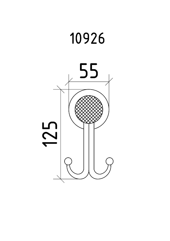 Крючок Boheme Royal Cristal 10926-BR, бронза