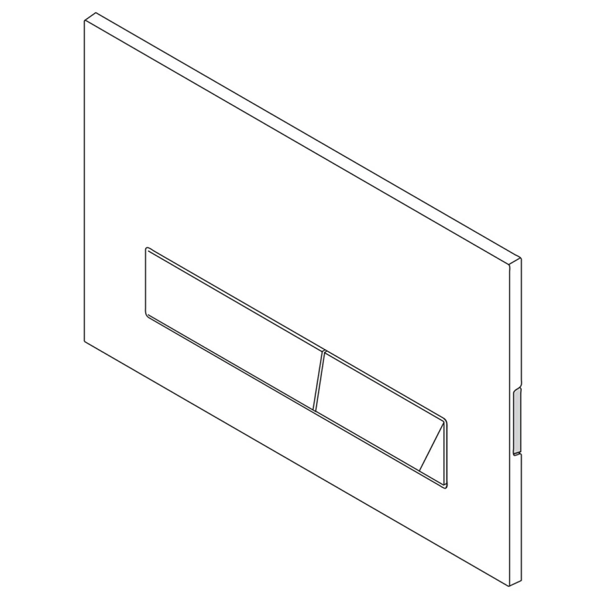 Кнопка смыва BelBagno Marmi BB012-MR-NERO.M для инсталляции, черный матовый