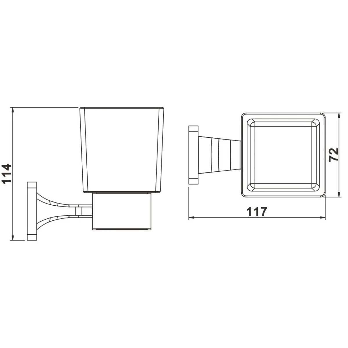 Стакан Rose RG1512H