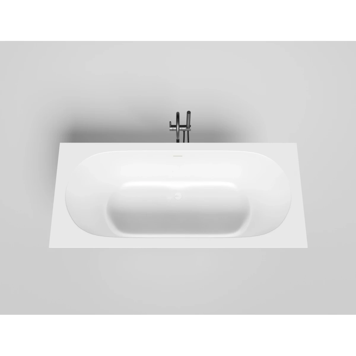 Ванна из искусственного камня Salini S-Stone Ornella Axis Kit 103521M 180x80 см, белый матовый