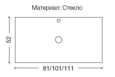 Столешница Armadi Art 853-100-BB, бронза