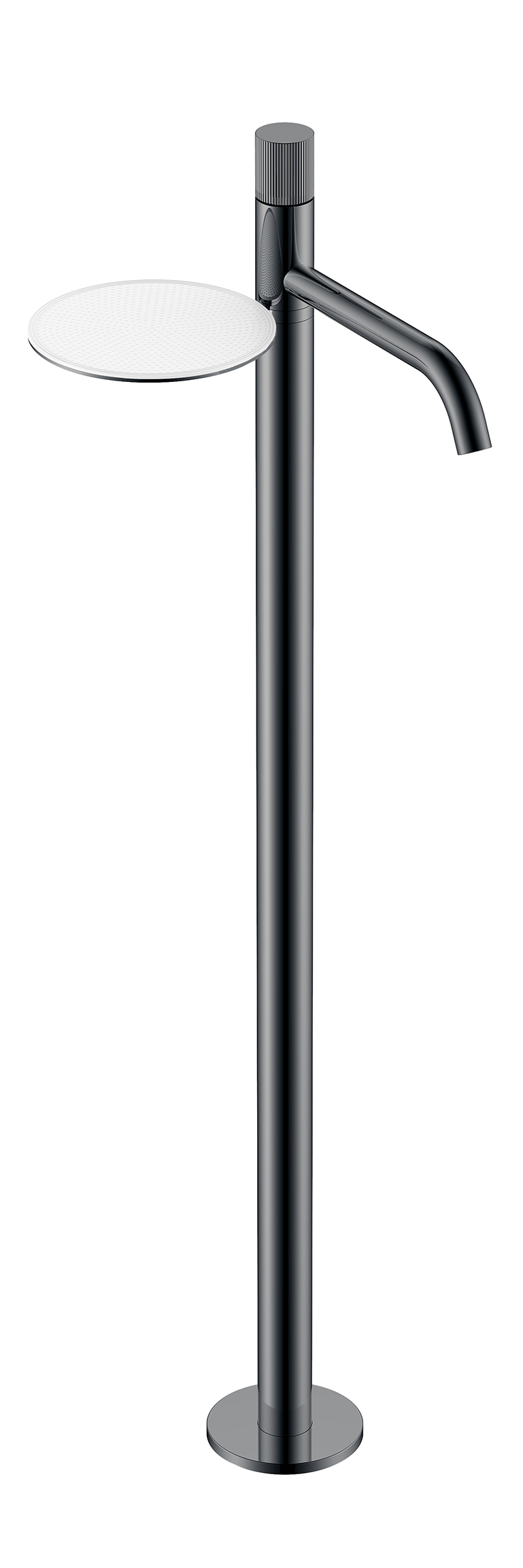 Смеситель напольный Boheme Stick 120-SGM.3, графит