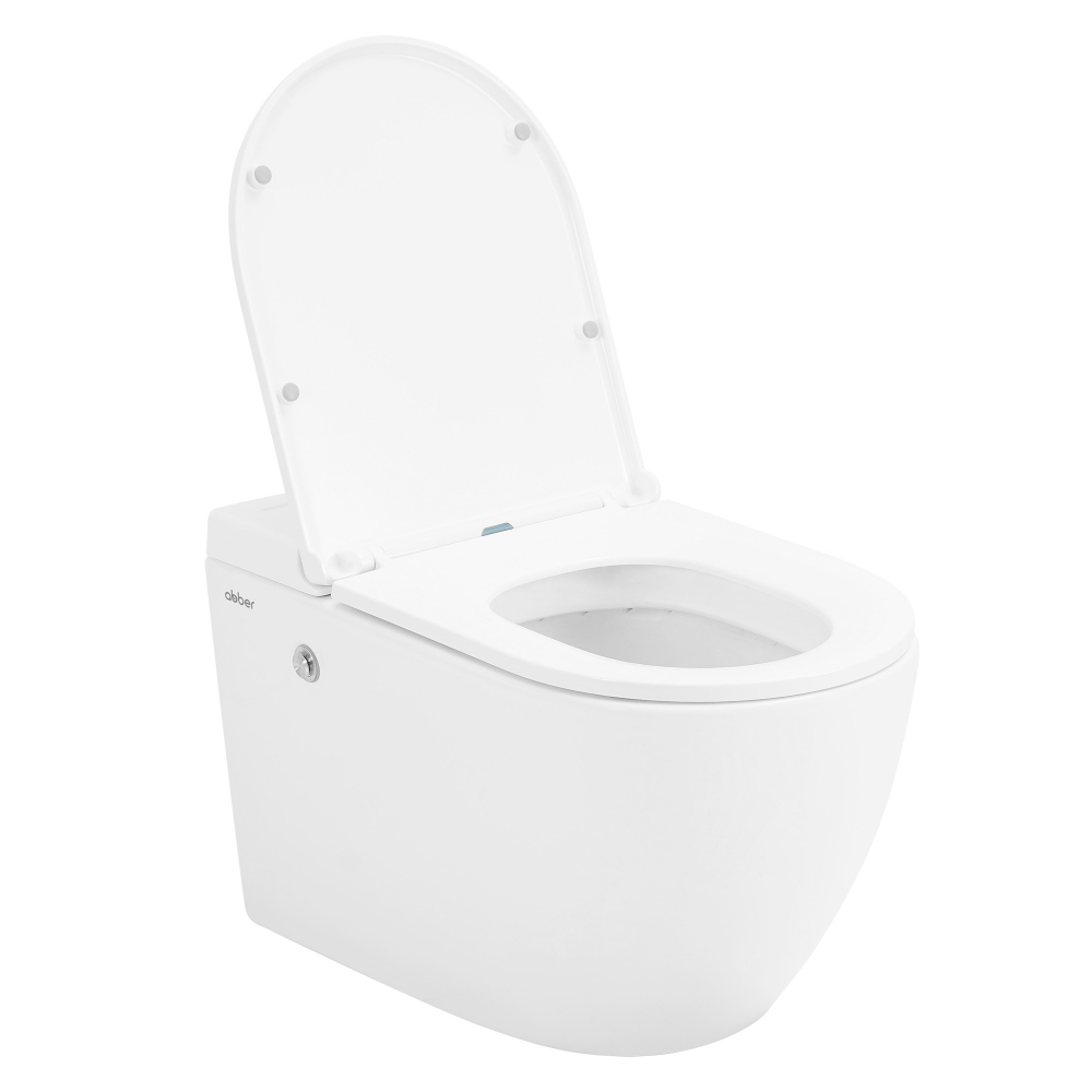 Комплект 2 в 1: Инсталляция Abber AC0101P + Унитаз Bequem AC1108P белый