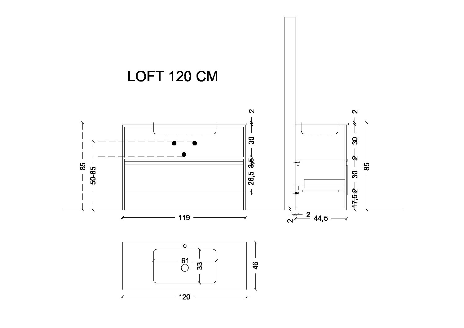 Консоль Armadi Art Loft 893-120, черный