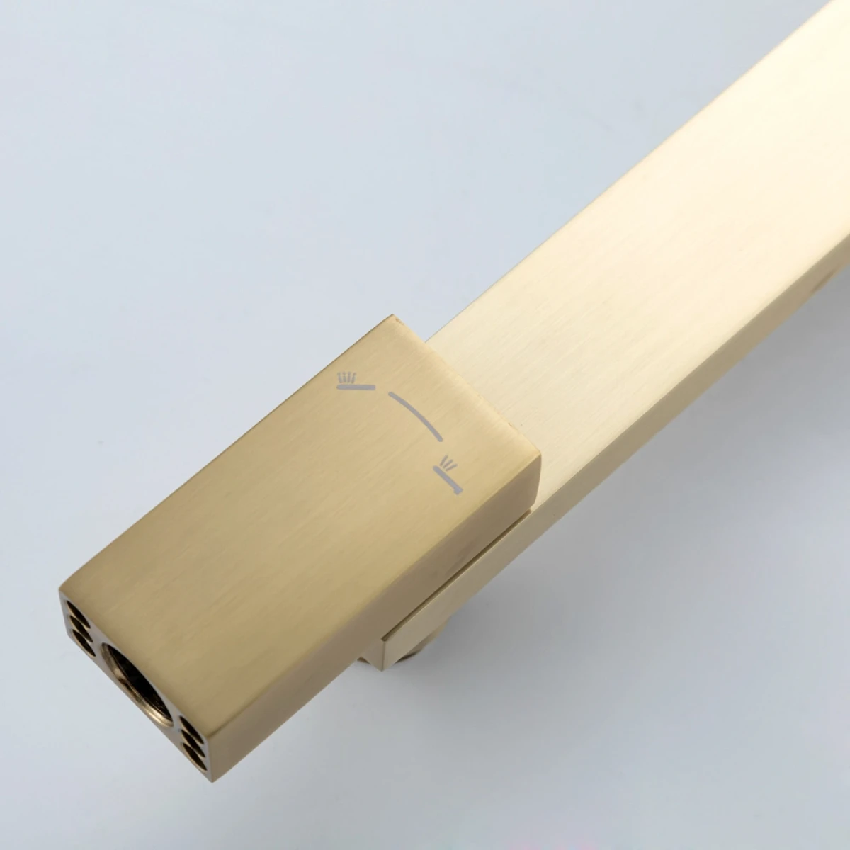 Душевой комплект Frap F7191-3 320x220 мм, со смесителем, золотой матовый