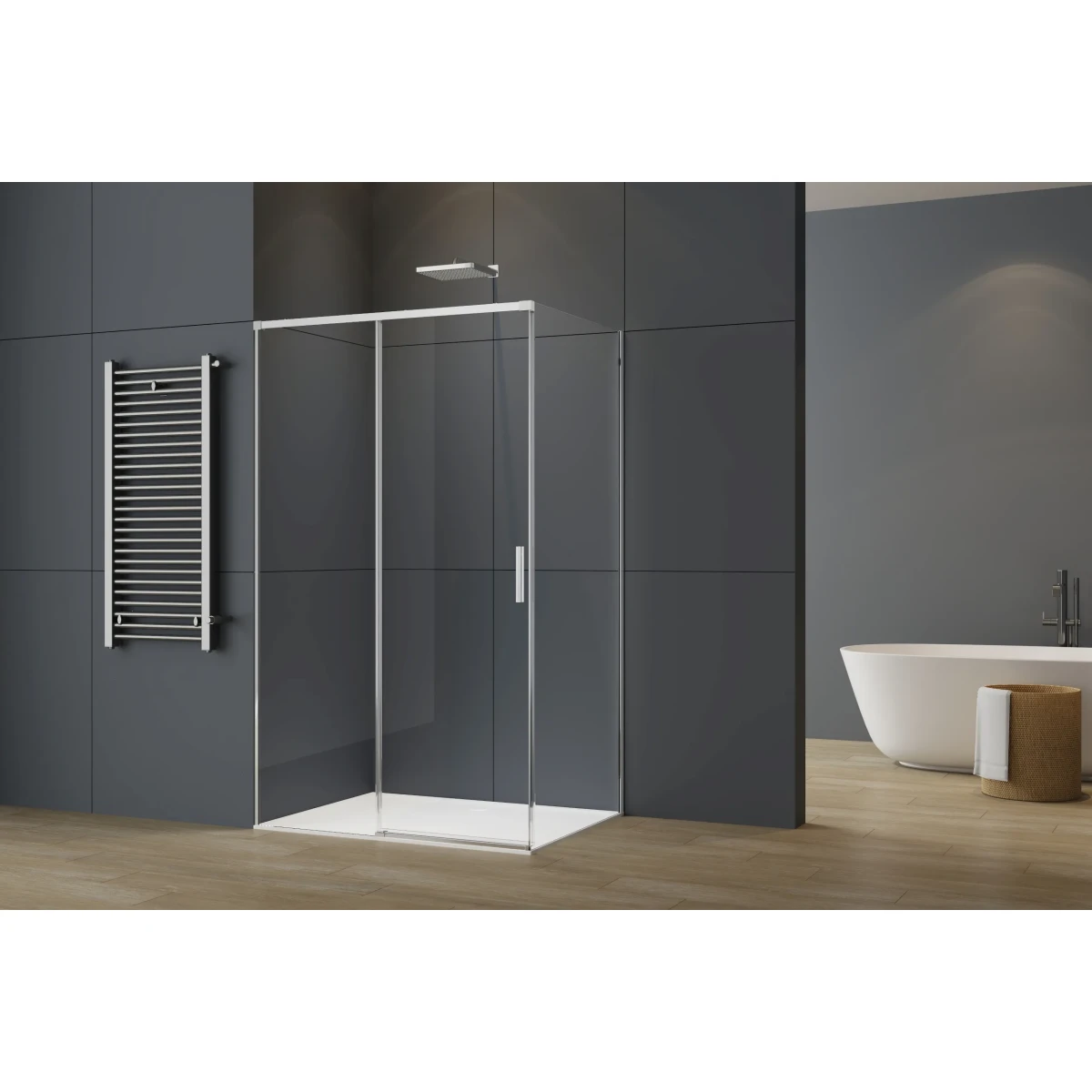Душевой уголок Vincea Soft 2 VSR-3SO29012CL 120x90 см, профиль хром, стекло прозрачное