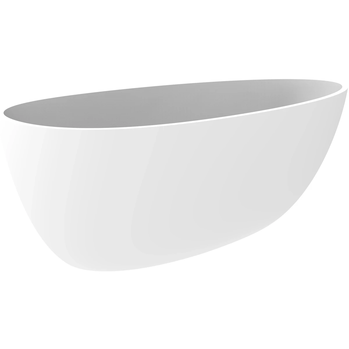 Ванна из литьевого мрамора Timo Rali Solid Surface RALI1500 150x78 см, отдельностоящая, белый матовый