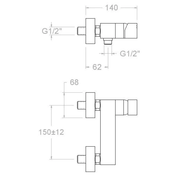 Смеситель для душа Ramon Soler Kuatro 4728MK