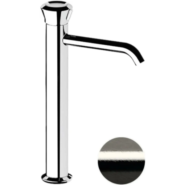 Смеситель для раковины-чаши Remer Element ET11LXLNP без донного клапана, никель