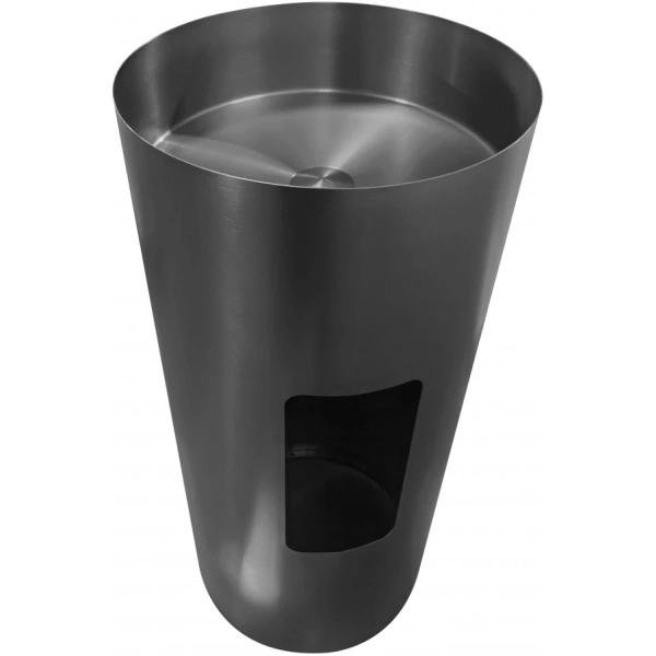 Раковина Abber Wasser Kreis AF2414GM 40x40 см, напольная, оружейная сталь матовый