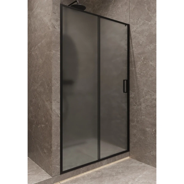 Душевая дверь Timo TD-120/03F-6 T02 120 см, профиль черный матовый, стекло матовое