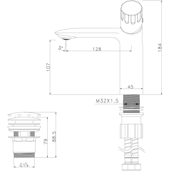 Смеситель для раковины Lemark Wing LM5306C