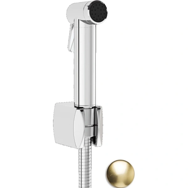 Гигиенический душ Vitra Hygienic A4574725 с держателем, шлангом, золотой матовый