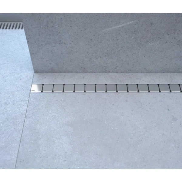 Душевой трап (лоток) Ravak 10° X01578 105 см, с решеткой, перфорированный, хром
