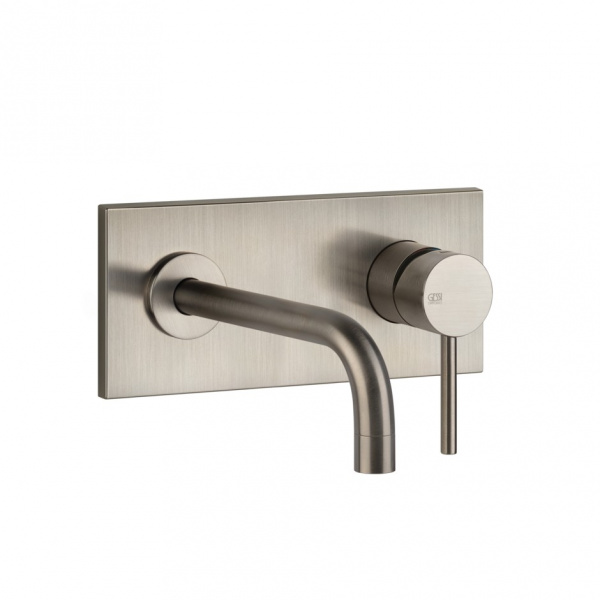 Смеситель для раковины скрытого монтажа Gessi Emporio Via Tortona длина 22 см 44827#149, никель брашированный Finox