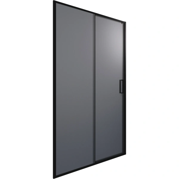 Душевая дверь Timo TD-120/03GR-6 T03 120 см, профиль черный матовый, стекло графитовое