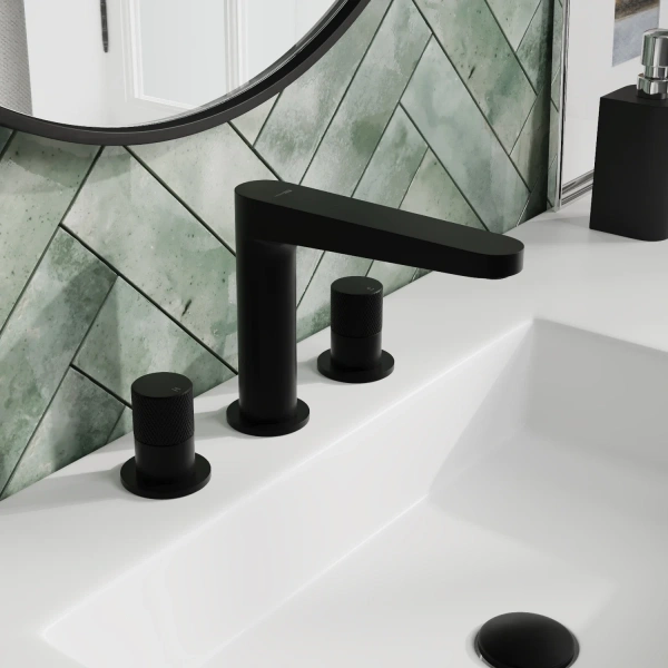 Смеситель для раковины WasserKRAFT Fulda 5235, черный матовый