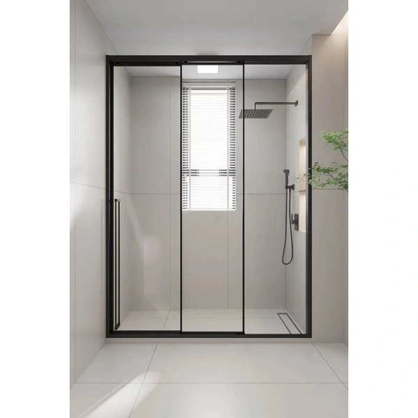 Душевая дверь Veconi Premium Prato PR3/R-100-01-B-C4 100 см R, профиль черный матовый, стекло прозрачное