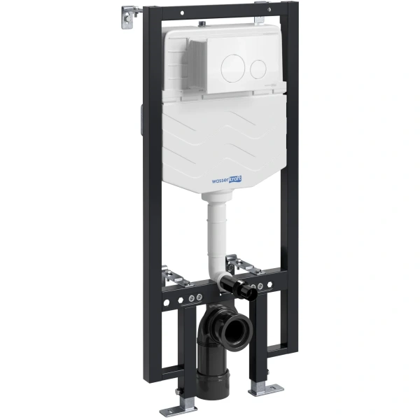 Инсталляция для унитаза WasserKRAFT Vils 56 56TLT.010.ME.WH02 с кнопкой смыва, белый