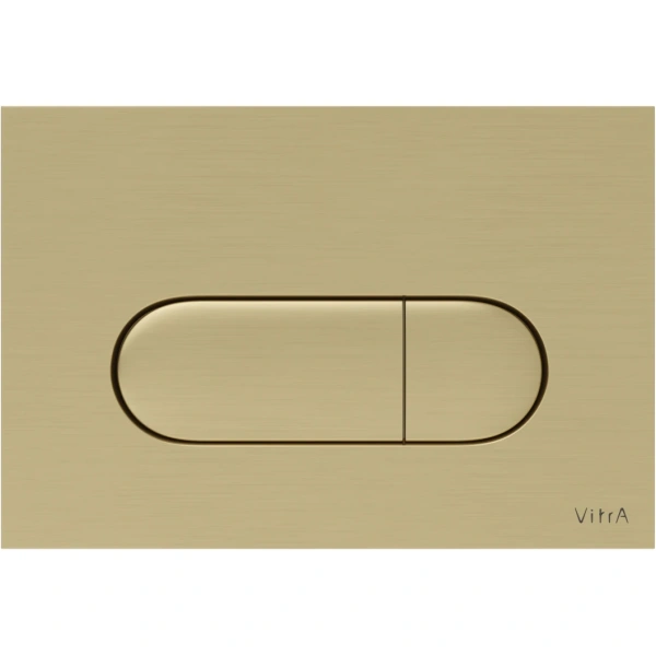 Кнопка смыва Vitra Root Round 740-2225 для инсталляции, золотой матовый