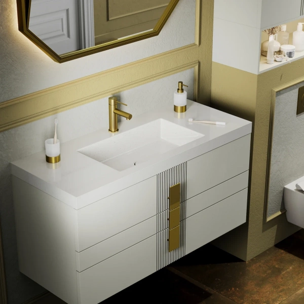 Смеситель для раковины Timo Saona 2361/20F CoolStart, темное золото матовый