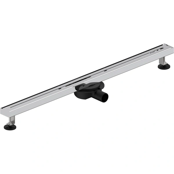 Душевой трап (лоток) WasserKRAFT Naab 86D90 90 см, с решеткой, щелевой, хром