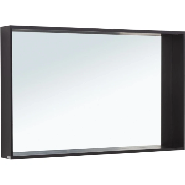 Зеркало Allen Brau Reality 1.32021.BB 120x75 см, с LED-подсветкой, сенсорным выключателем, черный матовый