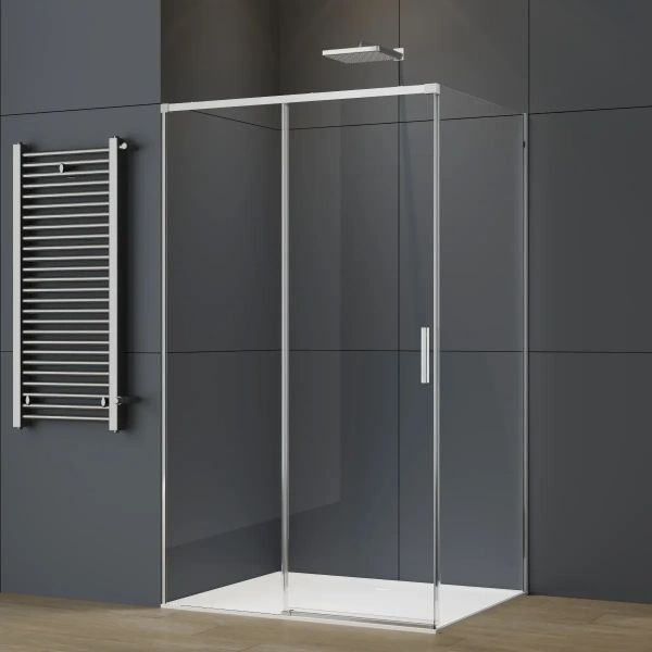 Душевой уголок Vincea Soft 2 VSR-3SO28012CL 120x80 см, профиль хром, стекло прозрачное