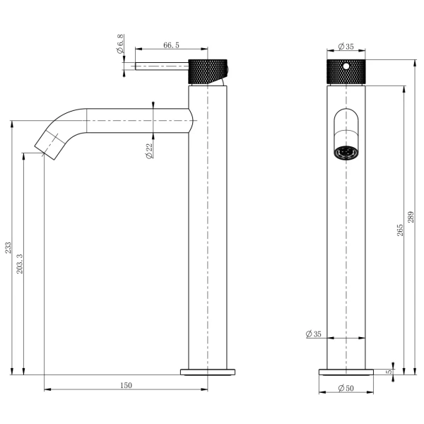 Смеситель для раковины-чаши Wonzon & Woghand WW-H1062-MW, белый матовый