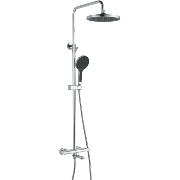 Душевая система Rose R3936 250 мм, со смесителем, хром