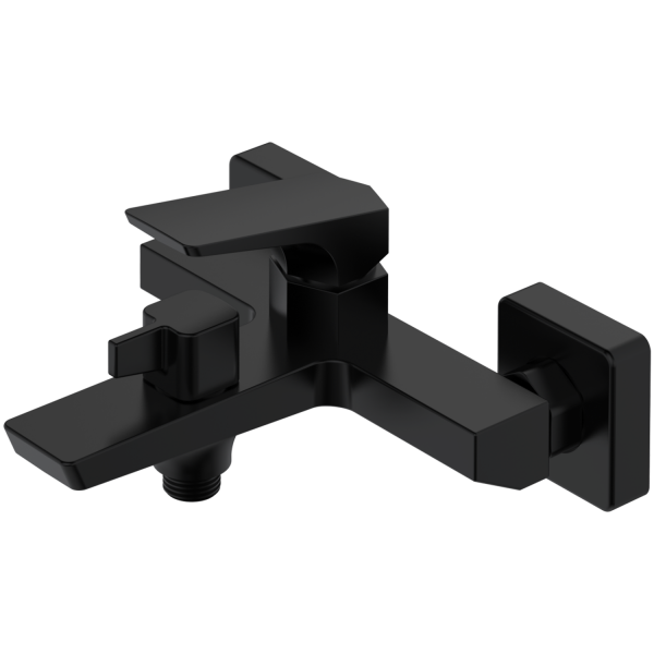 Смеситель для ванны Haiba HB60726-7 с литым изливом, черный матовый
