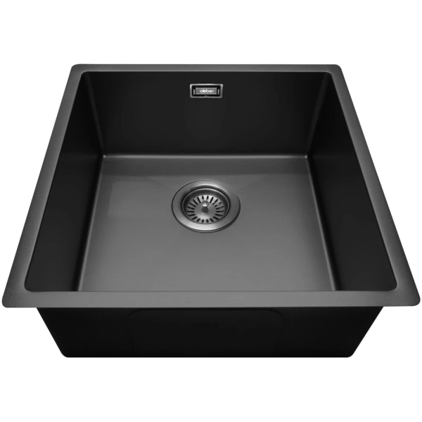 Кухонная мойка Abber Wasser Kreis AF2195MB 44x44 см, черный матовый