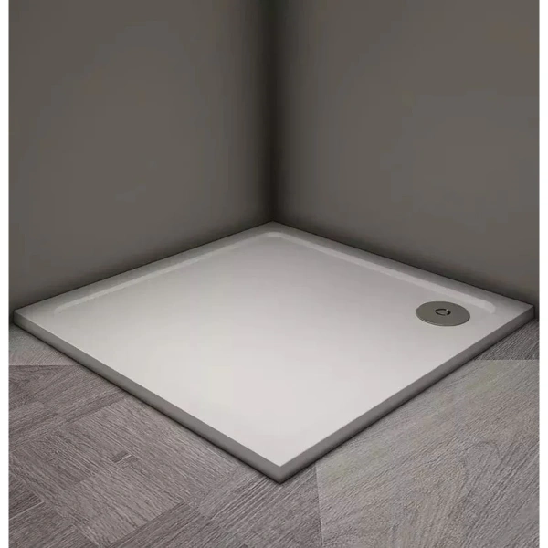 Душевой поддон из литьевого мрамора Veconi Tezeo Stone TZ08-100K-01-19C3 100x100 см